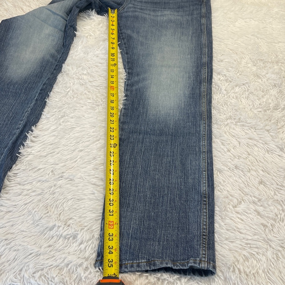 Wrangler RETRO MENS SLIM STRAIGHT Blue Jeans NO TAG MEASURES 36/36 - Picture 5 of 5